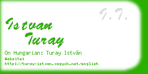 istvan turay business card
