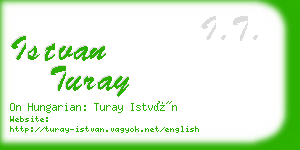 istvan turay business card